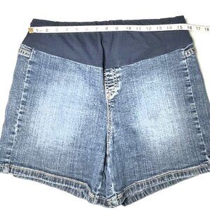 Oh Baby Motherhood Maternity Jean Shorts Size Medium Denim  Shorts
